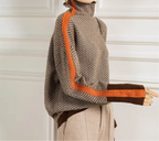 Rinalvo™ | Herringbone Luxe Turtleneck Rinalvo™