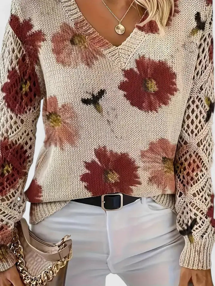 Rinalvo™ | Elegant Sweater with Floral Pattern Rinalvo™