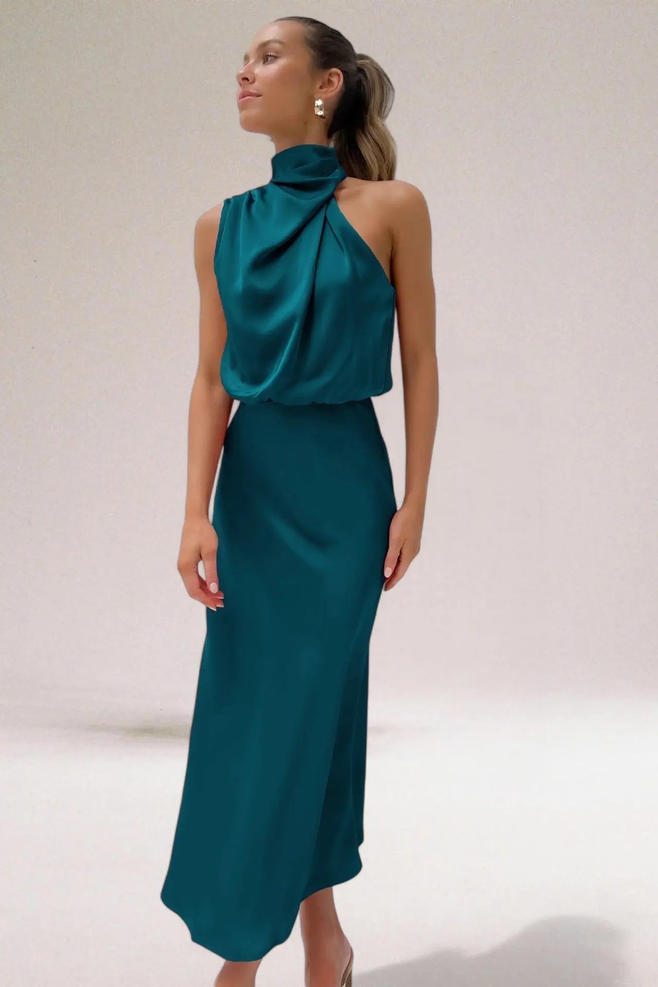 Rinalvo™ | Elegant Halter Neck Dress Rinalvo™