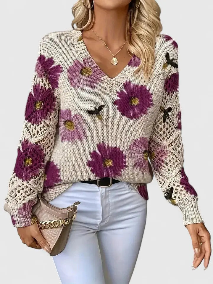 Rinalvo™ | Elegant Sweater with Floral Pattern Rinalvo™