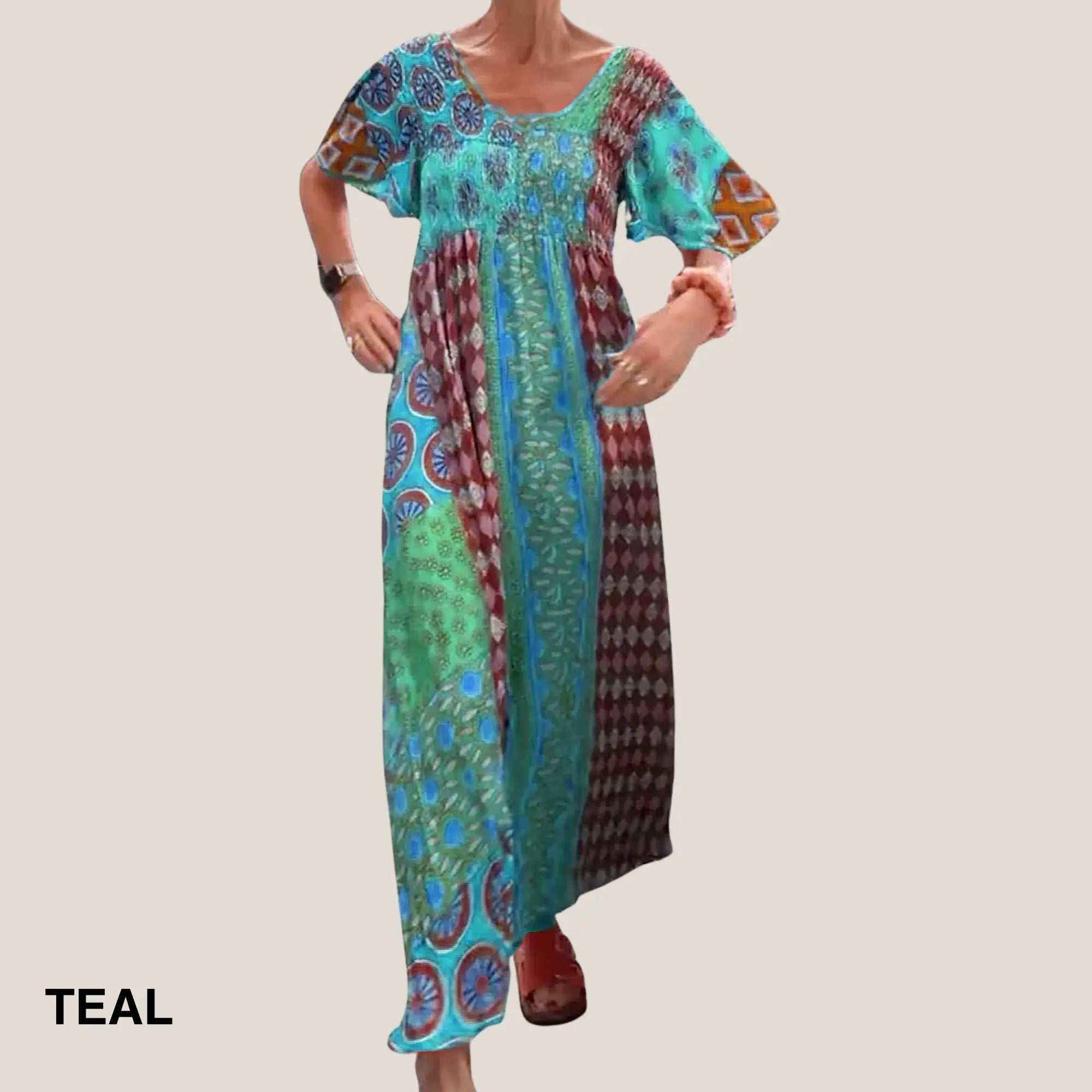 Rinalvo™ | Elegant Paisley Midi Dress Rinalvo™