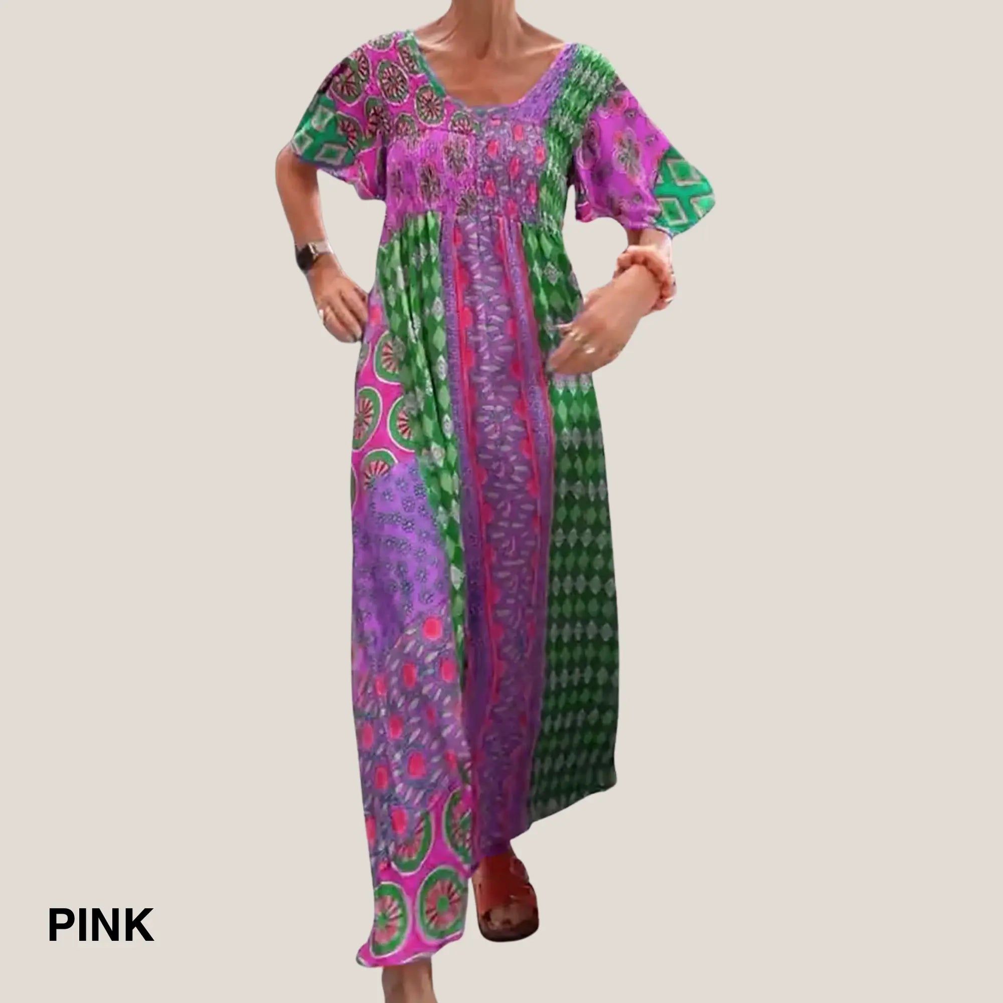 Rinalvo™ | Elegant Paisley Midi Dress Rinalvo™