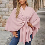 Rinalvo™ Elegant Draped Poncho