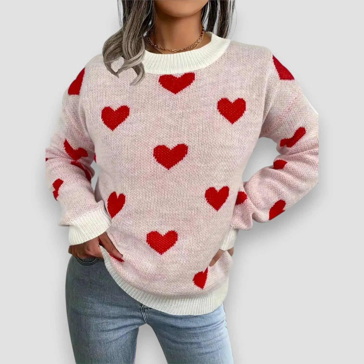 Rinalvo™ | Elegant Hearts Sweater Rinalvo™