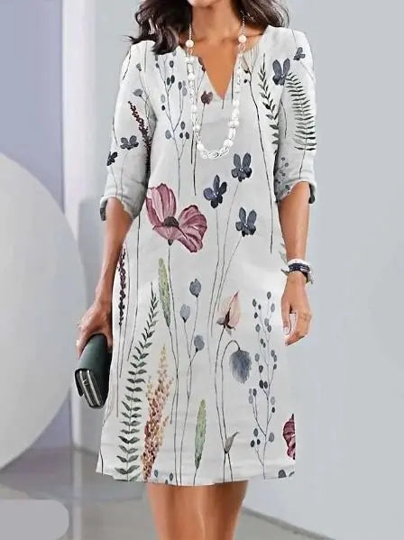 Rinalvo™ | Floral Print Double Tunic Dress Rinalvo™