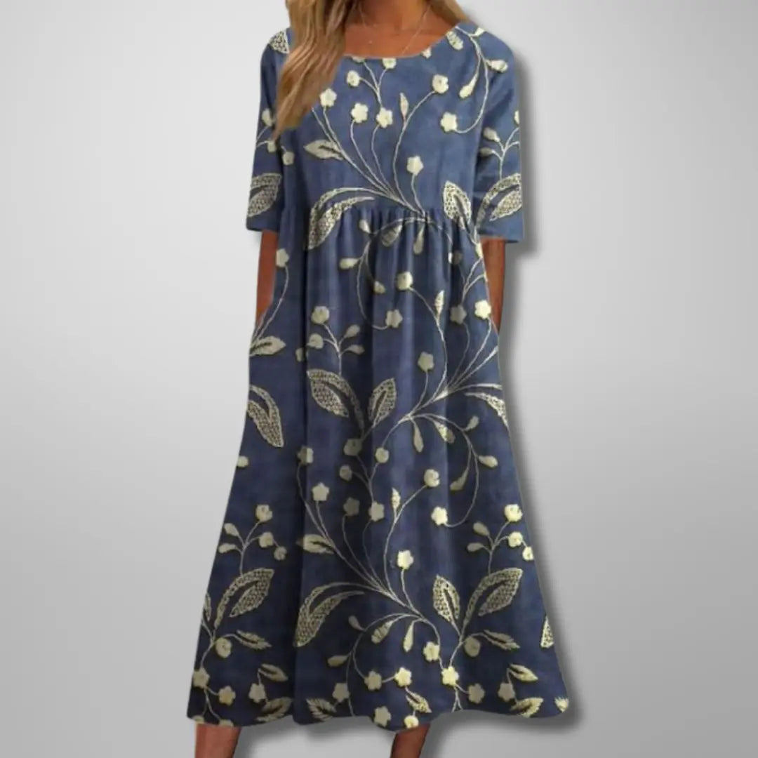 Rinalvo Relaxed Floral Midi Dress
