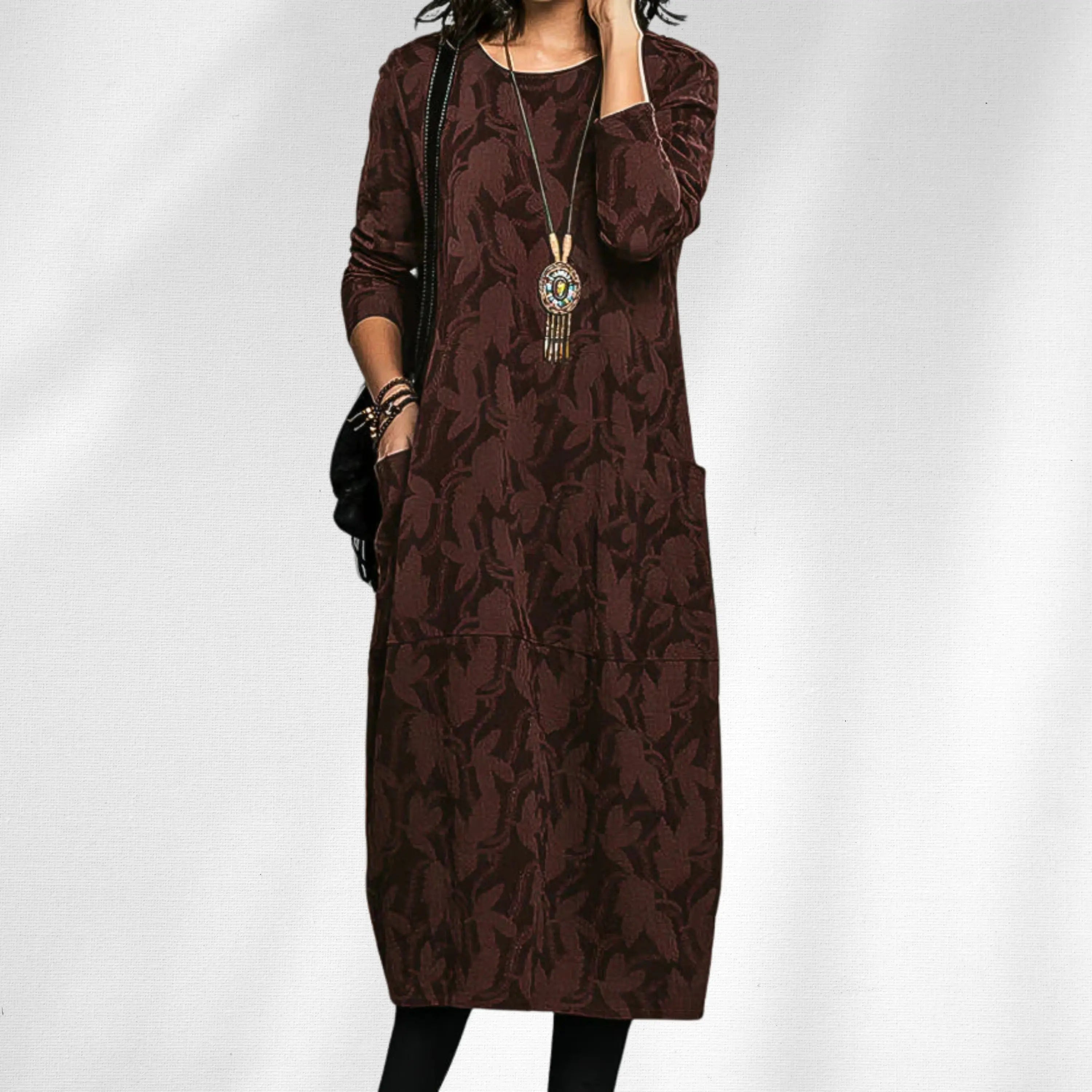 Rinalvo™ | Elegant Crewneck Winter Dress Rinalvo™