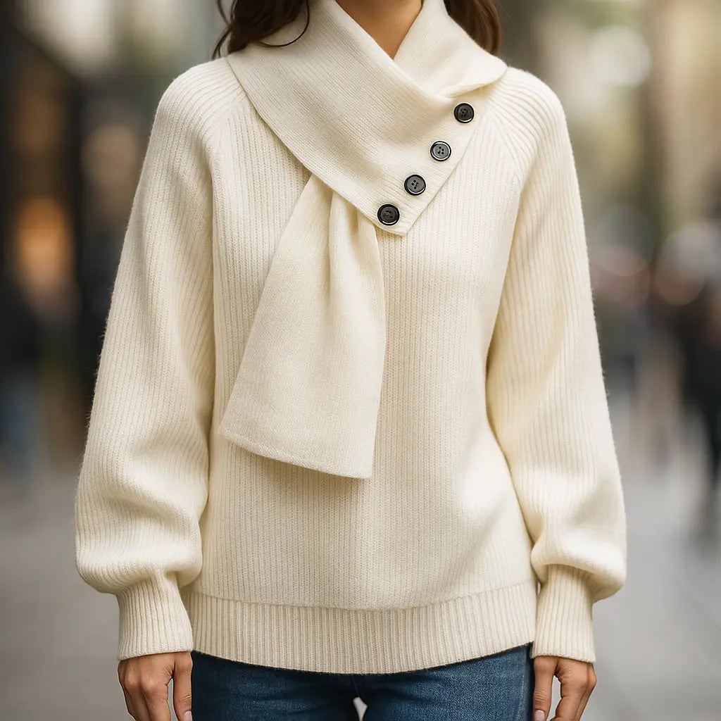Rinalvo™ | Cozy Scarf-Neck Sweater Rinalvo™