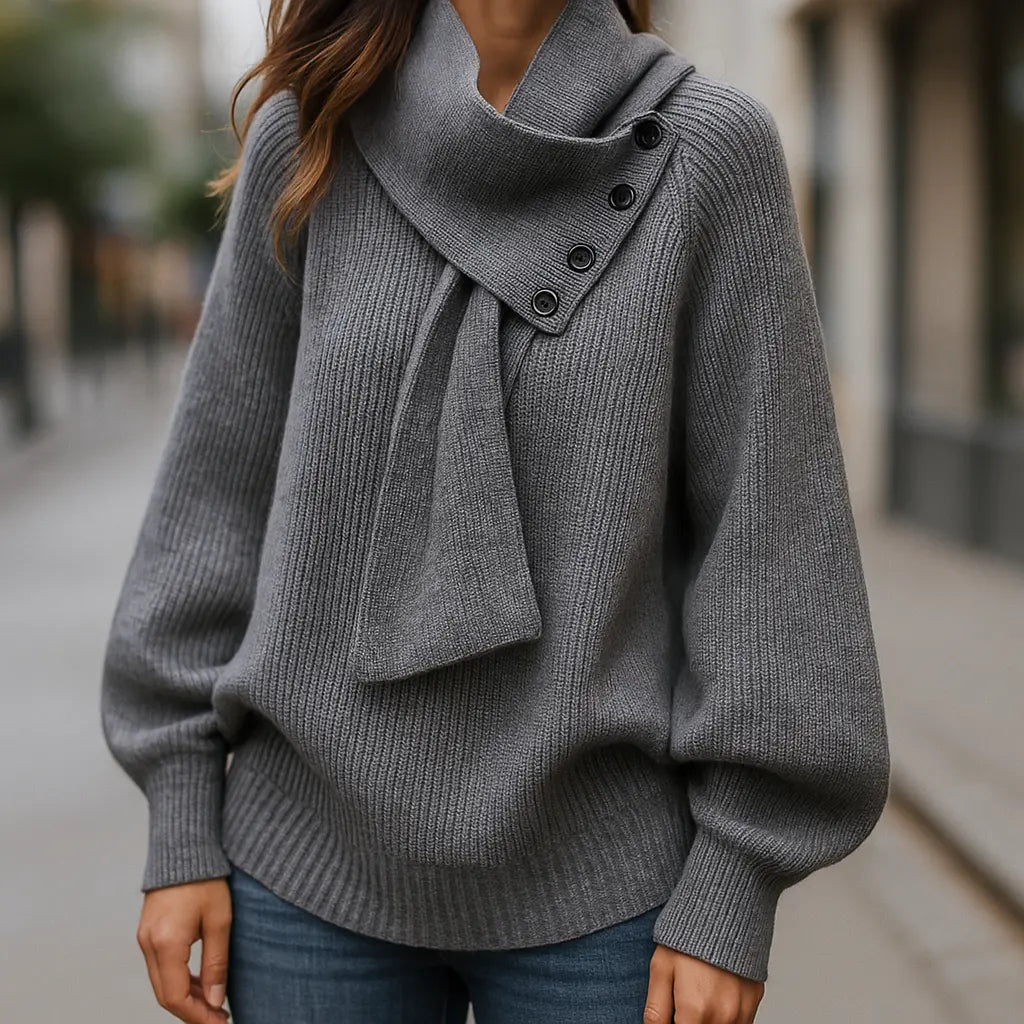 Rinalvo™ | Cozy Scarf-Neck Sweater Rinalvo™