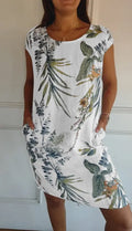 Rinalvo Comfortable Dress with Round Neck