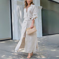 Rinalvo Elegant Maxi Dress with V-Neck
