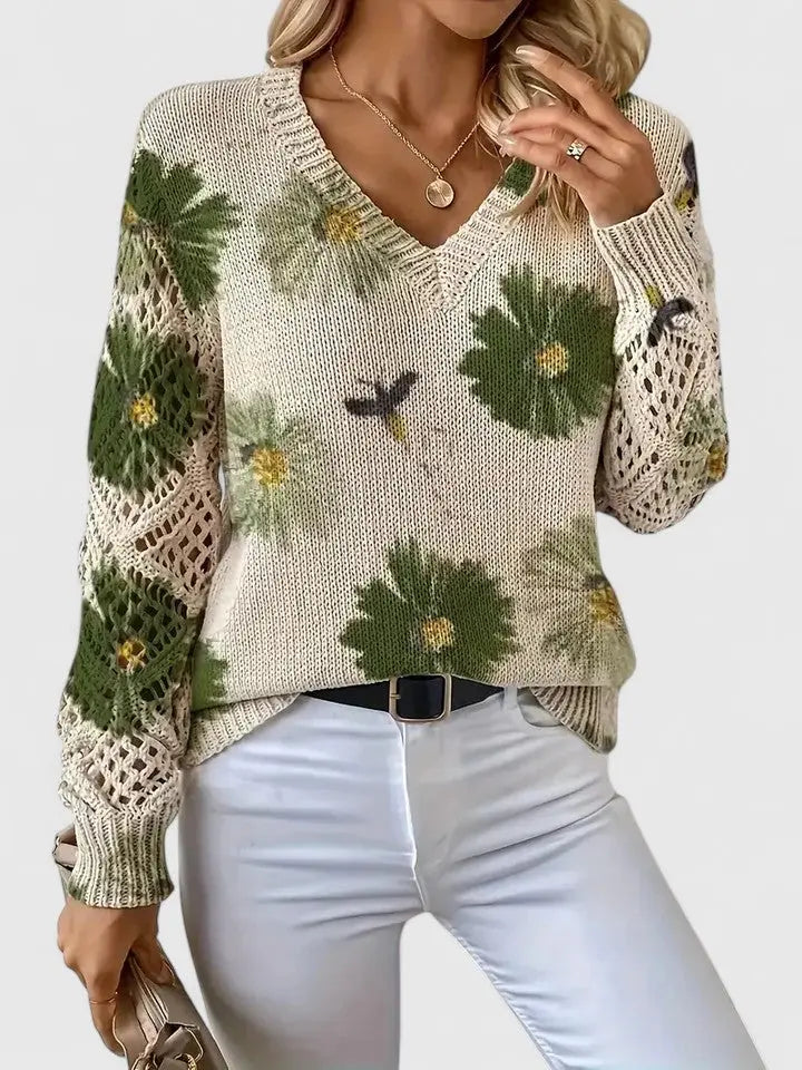 Rinalvo™ | Elegant Sweater with Floral Pattern Rinalvo™