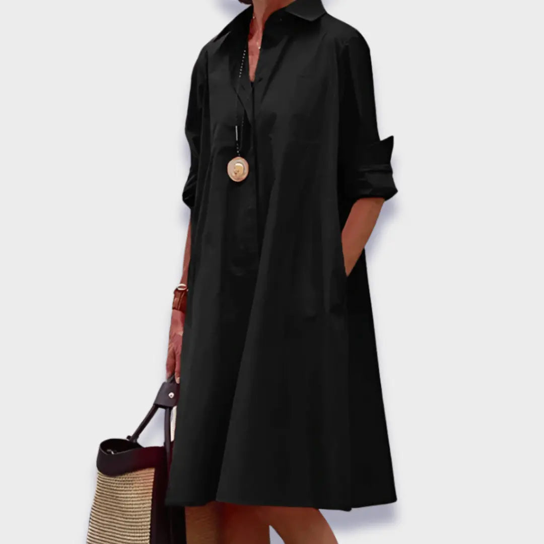Rinalvo™ | Elegant Midi Polo Dress Rinalvo™