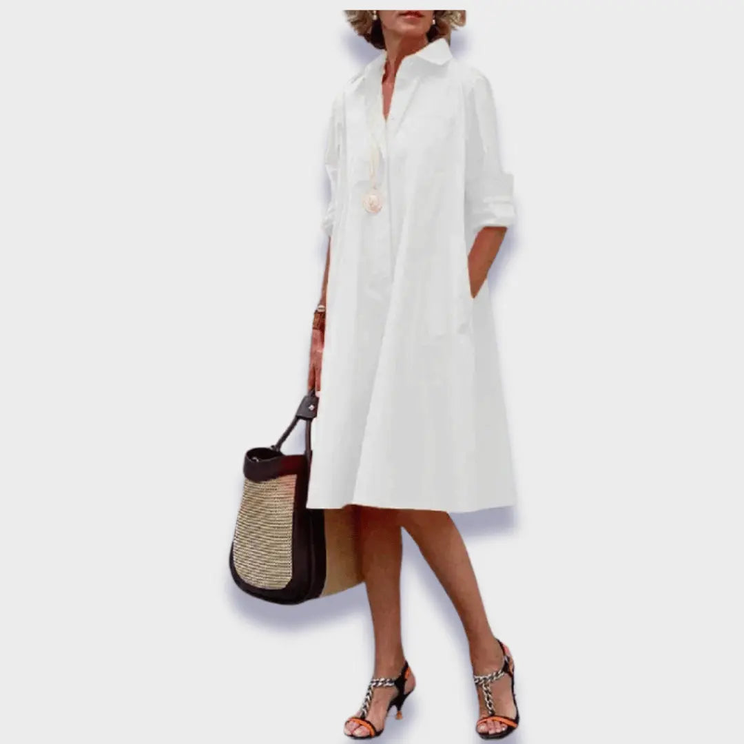 Rinalvo™ | Elegant Midi Polo Dress Rinalvo™