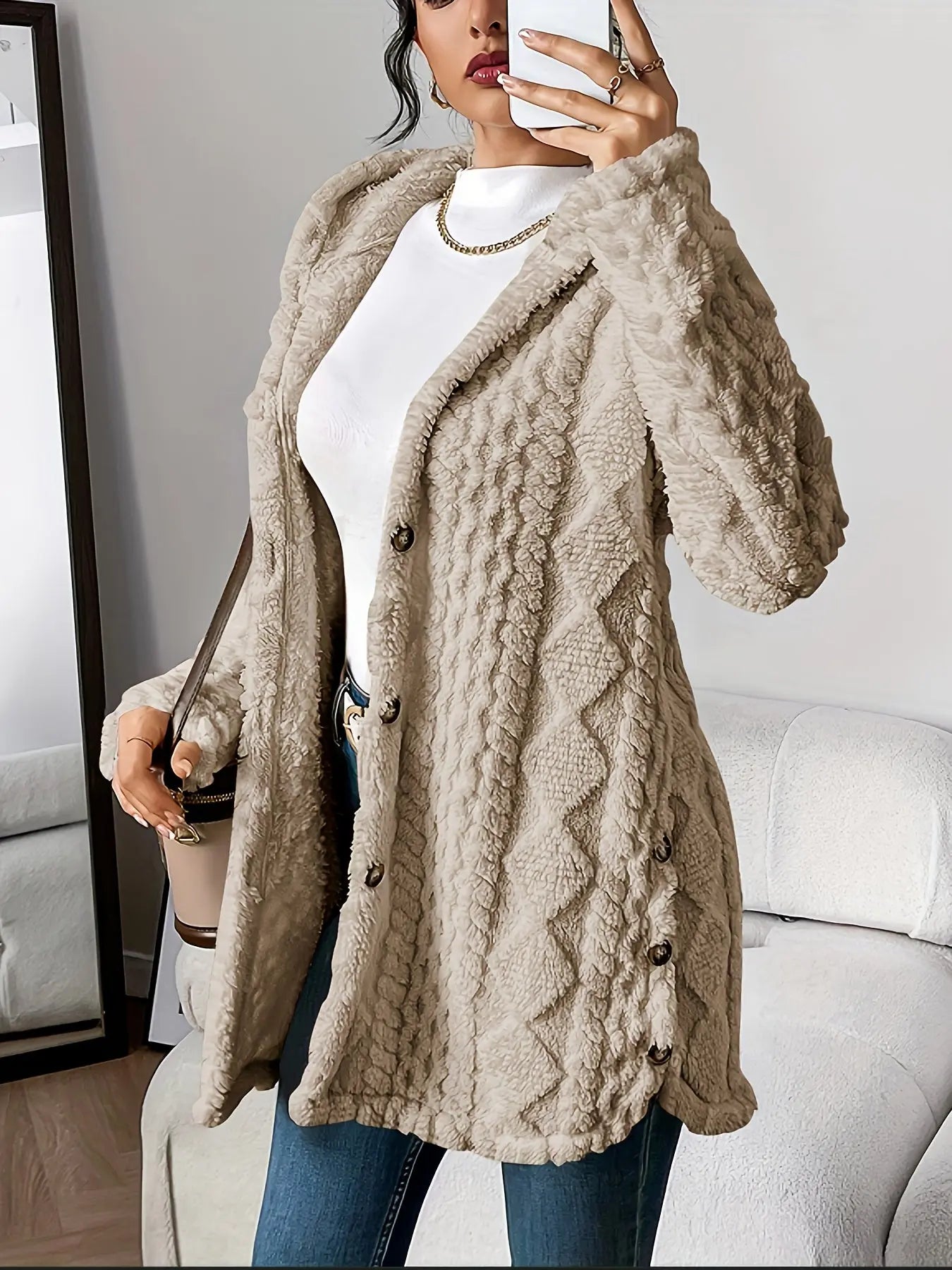 Rinalvo™ | Plush Hooded Cardigan Rinalvo™