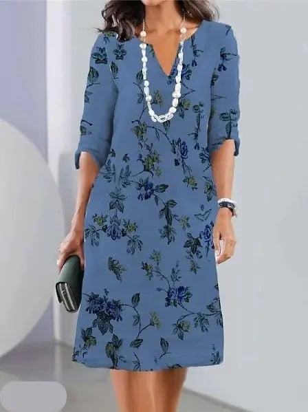 Rinalvo™ | Floral Print Double Tunic Dress Rinalvo™