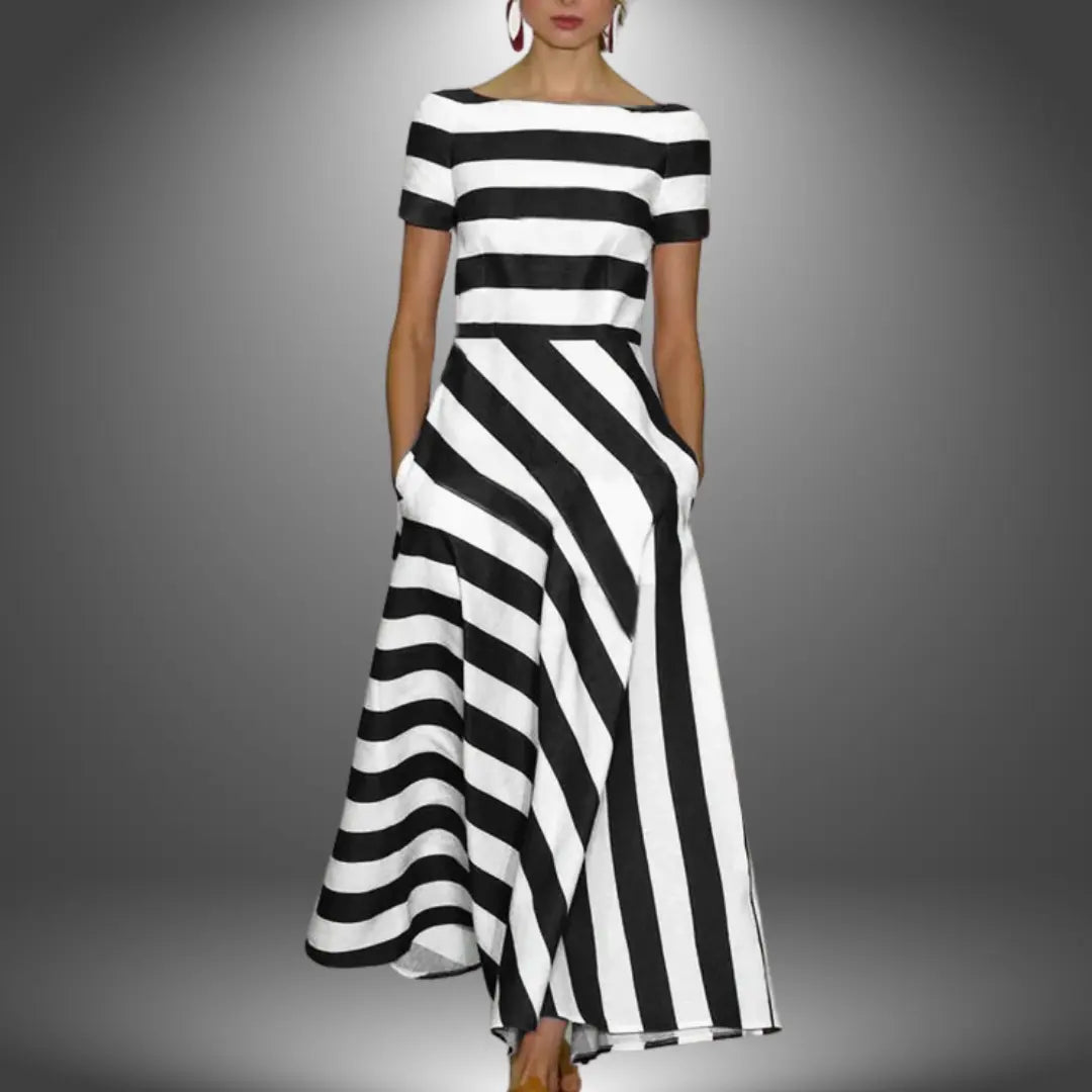Rinalvo™ | Handcrafted Striped Maxi Dress Rinalvo™