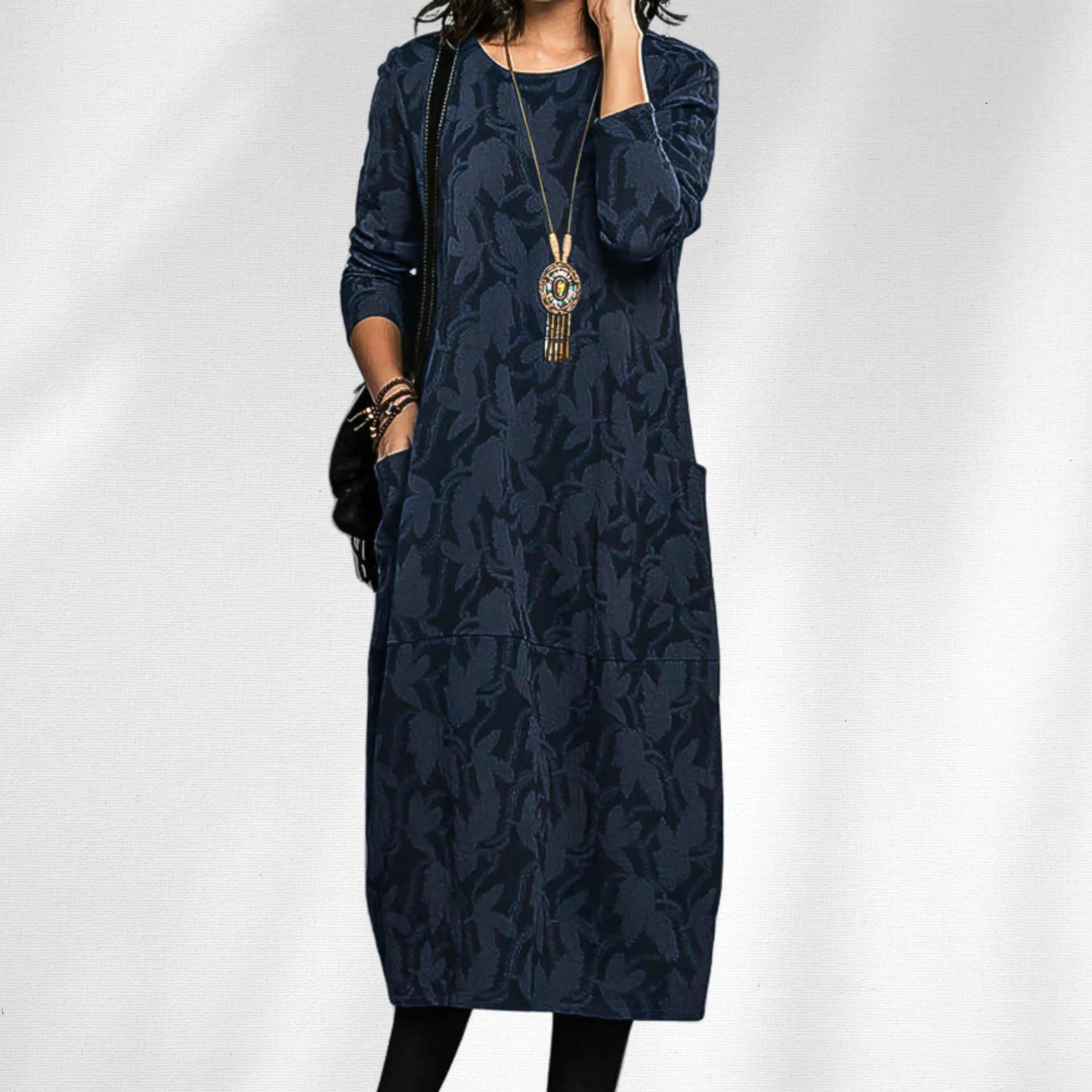 Rinalvo™ | Elegant Crewneck Winter Dress Rinalvo™
