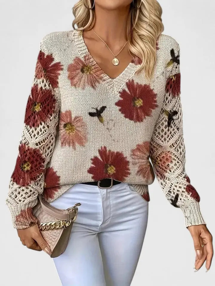 Rinalvo™ | Elegant Sweater with Floral Pattern Rinalvo™