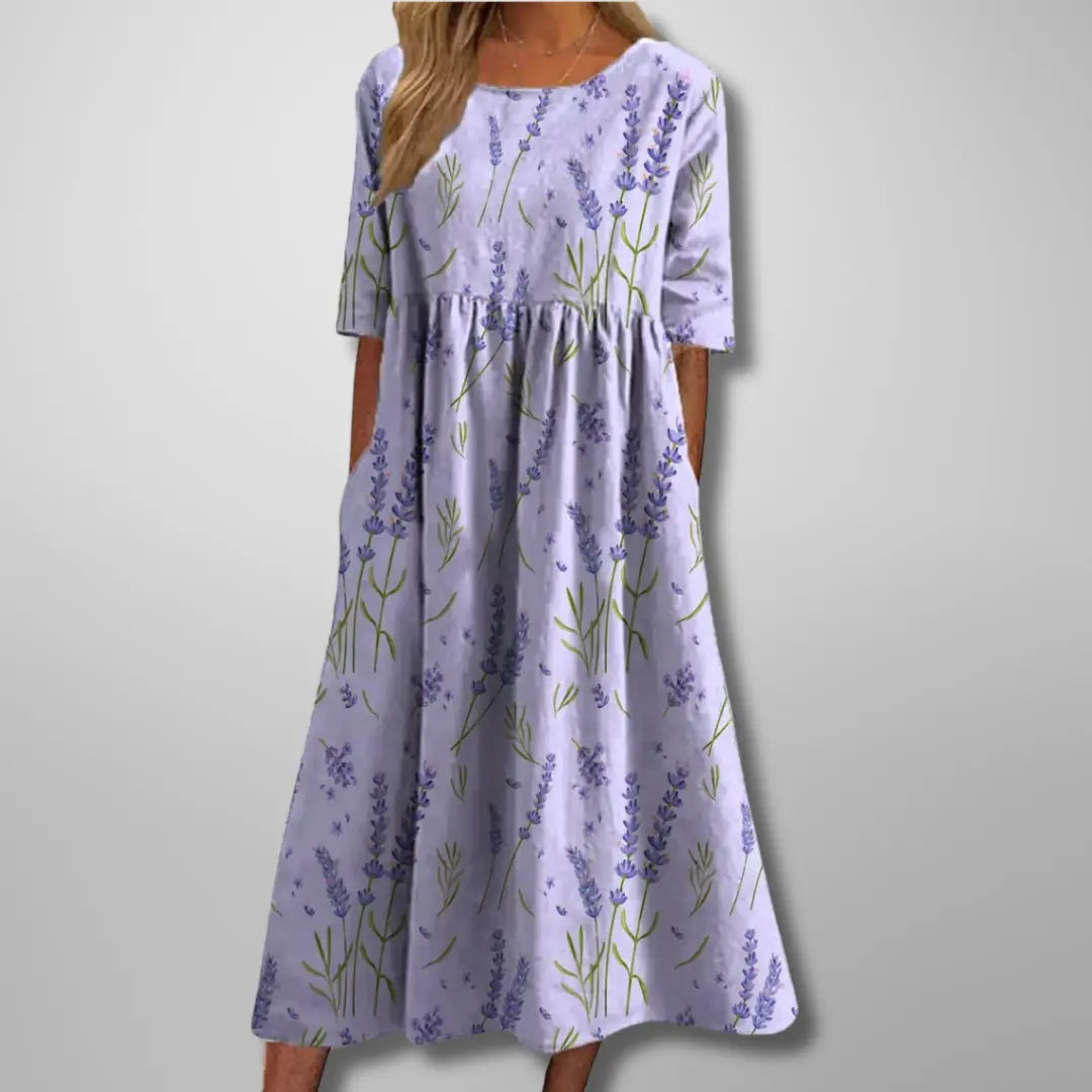 Rinalvo™ | Relaxed Floral Midi Dress Rinalvo™