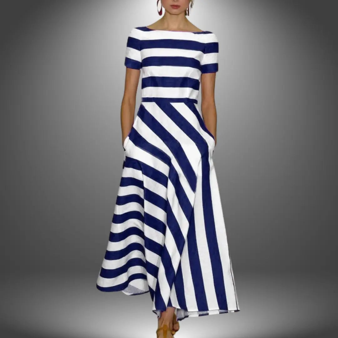 Rinalvo™ | Handcrafted Striped Maxi Dress Rinalvo™