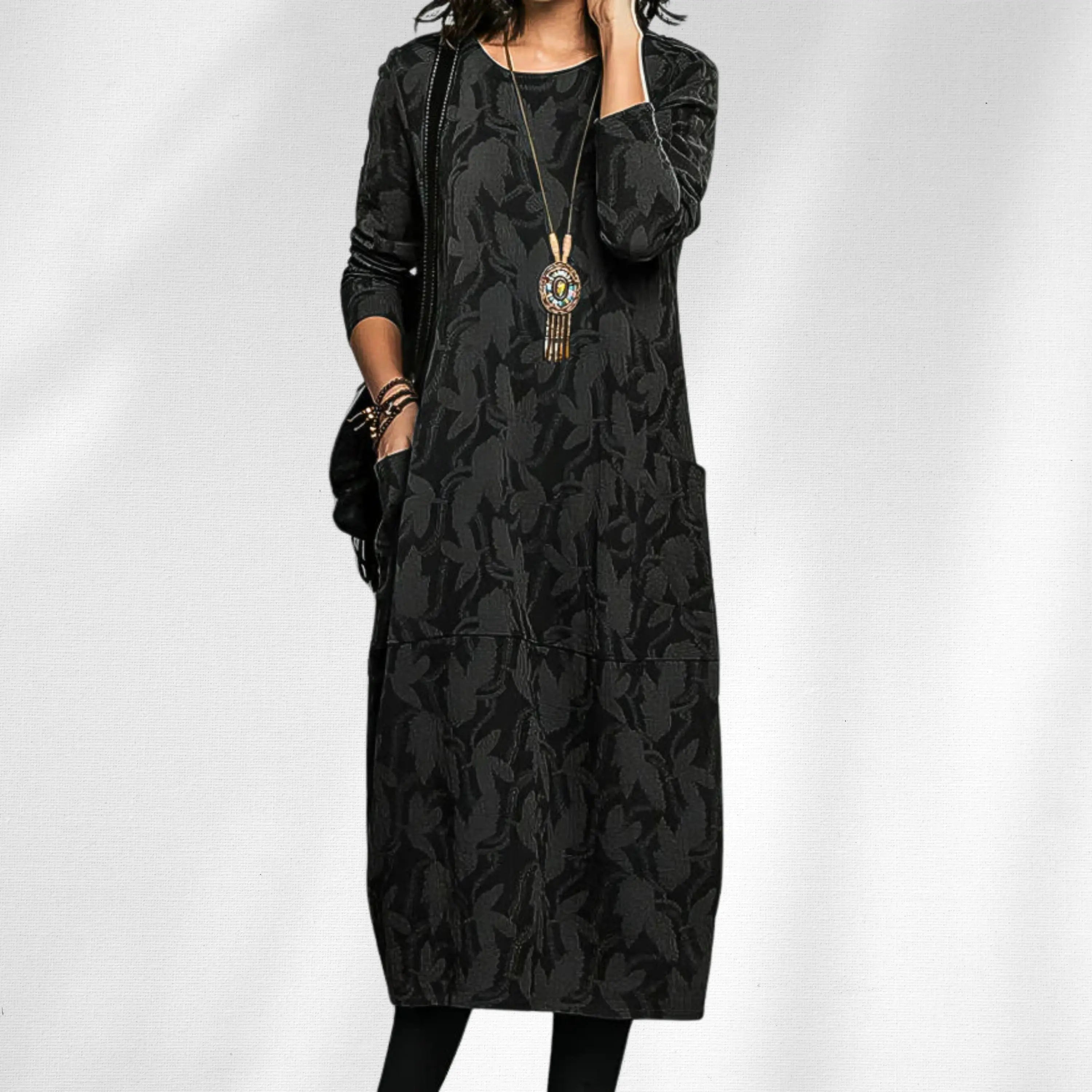 Rinalvo™ | Elegant Crewneck Winter Dress Rinalvo™