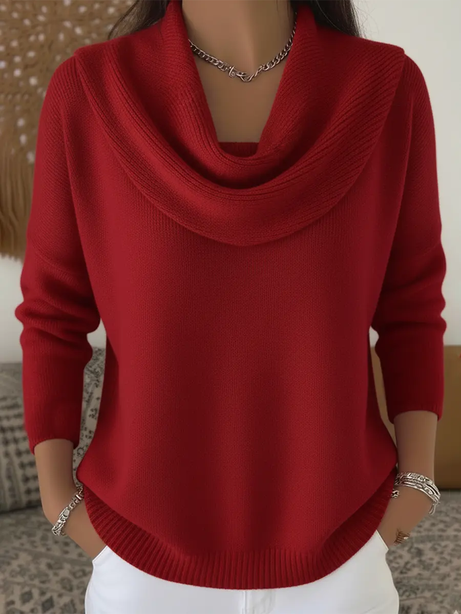 Rinalvo™ Stylish Cowl Collar Sweater