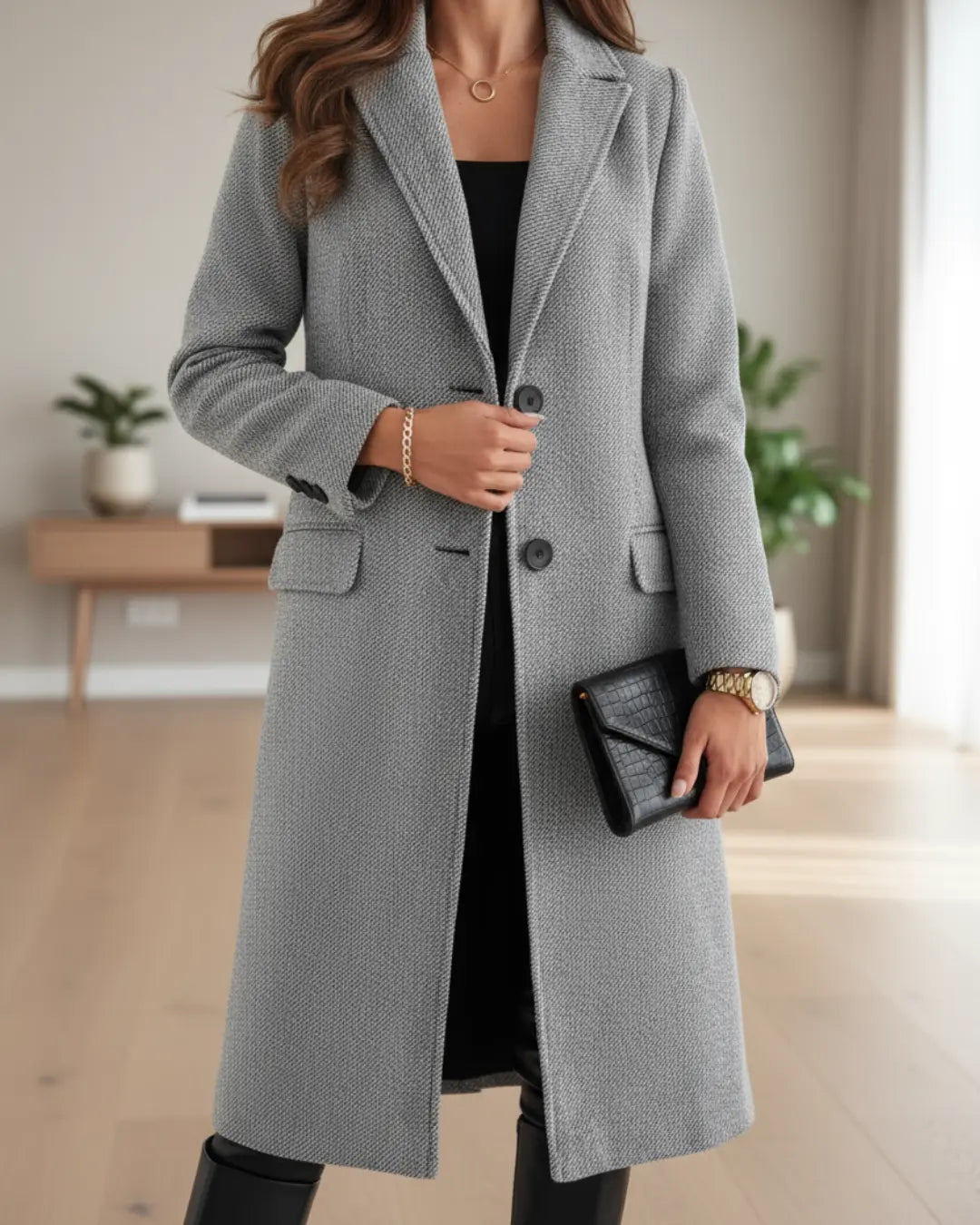 Rinalvo Elegant Long Coat
