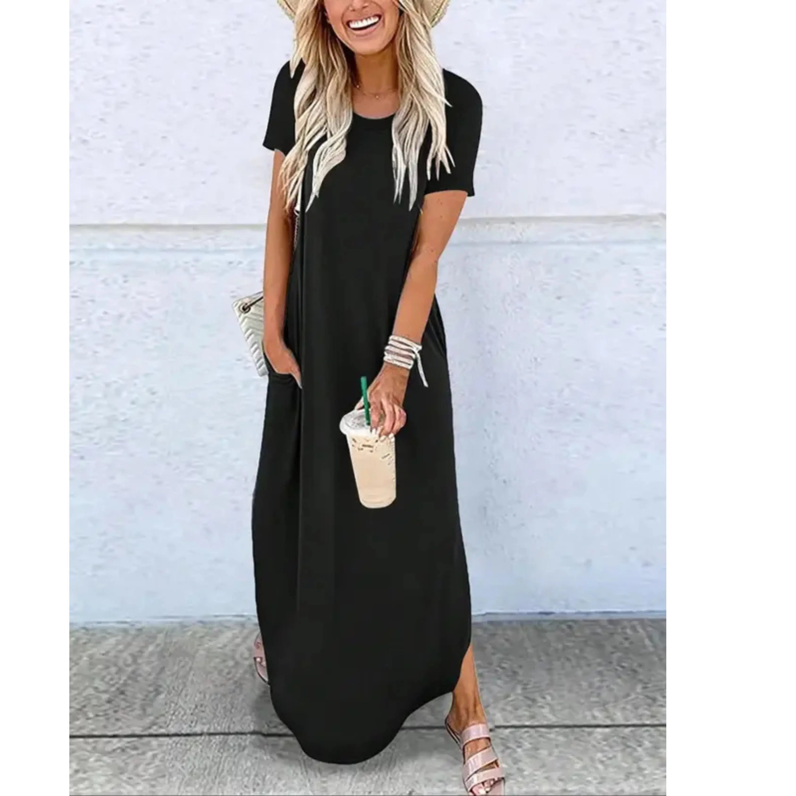 Rinalvo™ | Casual Summer Round Neck Maxi Dress Rinalvo™
