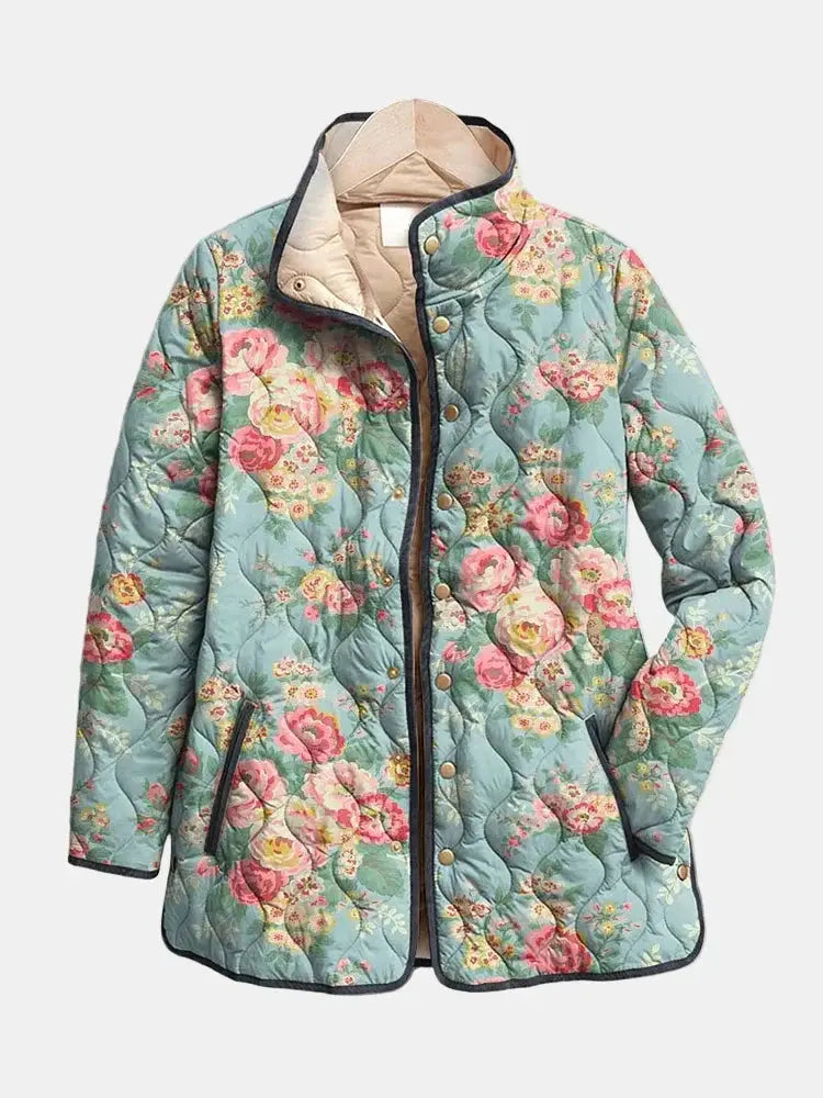 Rinalvo Quilted Floral Print Jacket