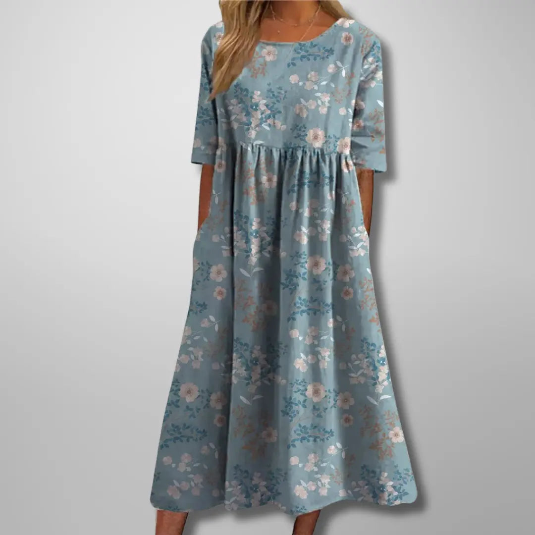 Rinalvo™ | Relaxed Floral Midi Dress Rinalvo™