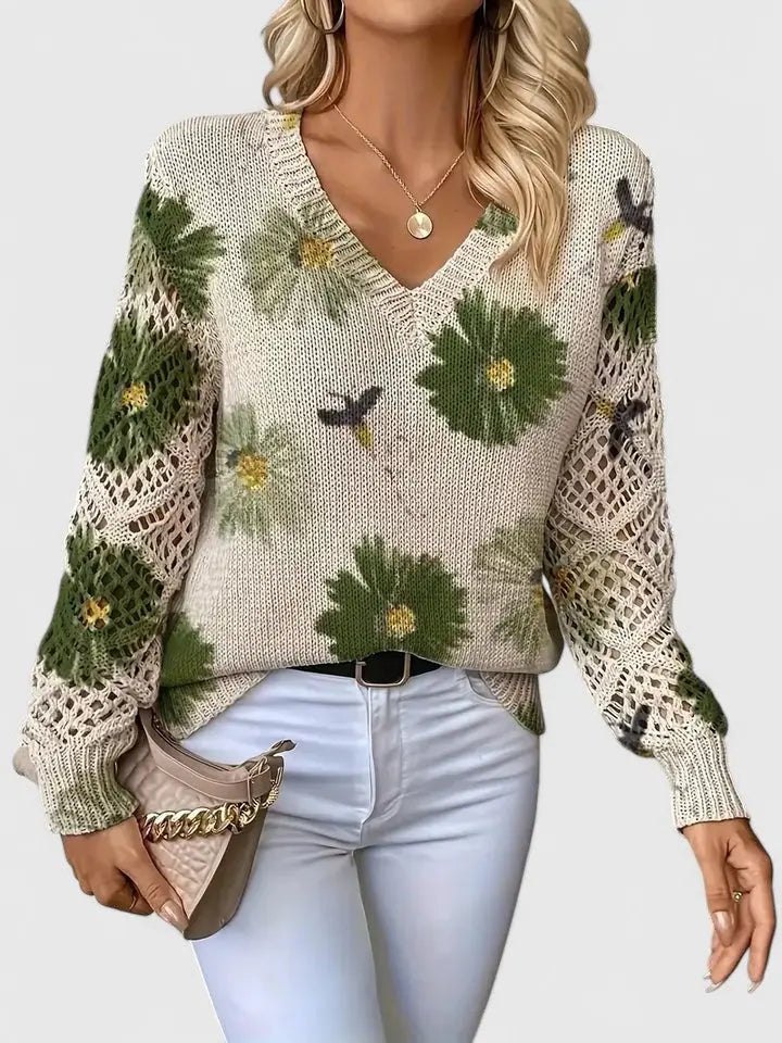 Rinalvo™ | Elegant Sweater with Floral Pattern Rinalvo™