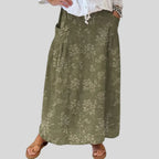 Princess™ Vintage Floral Pocket Skirt with Elastic Waistband Rinalvo™