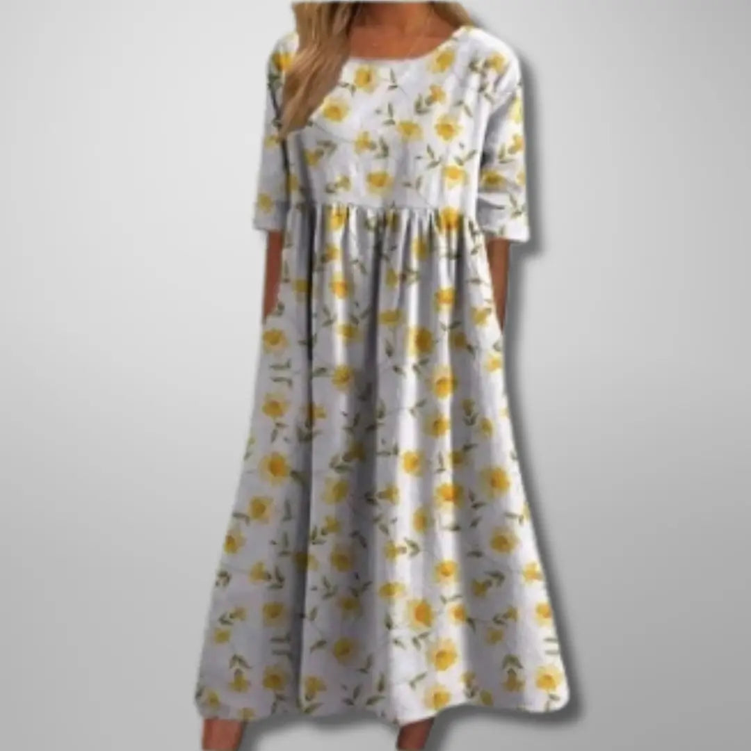 Rinalvo™ | Relaxed Floral Midi Dress Rinalvo™