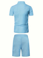 Grayson | Classic Zipper Shirt and Short Set