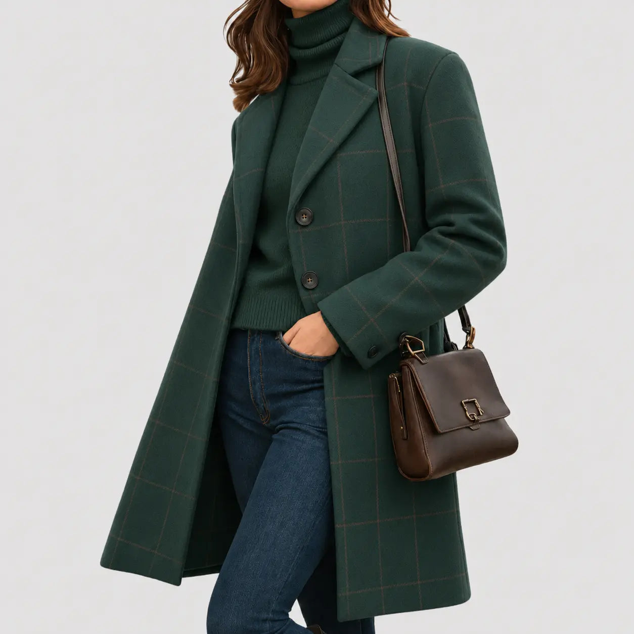 Rinalvo Warm Fabric-Blend Overcoat