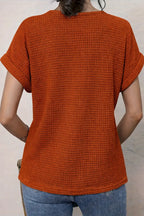 Rinalvo™ | Top with Round Neck and Lace Trim Rinalvo™