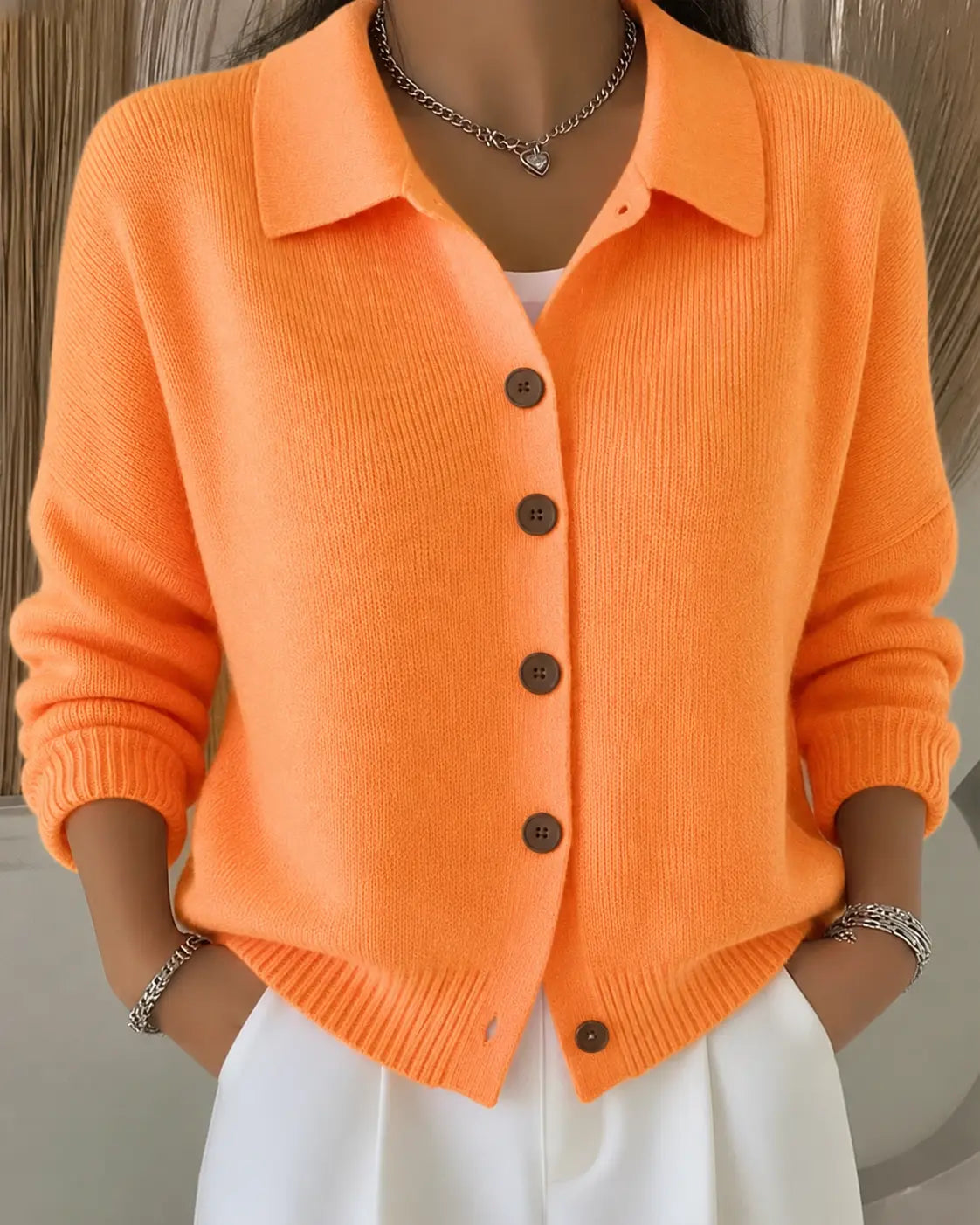 Rinalvo™ | Button Collar Cardigan Rinalvo™