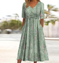 Rinalvo Elegant Floral Summer Dress