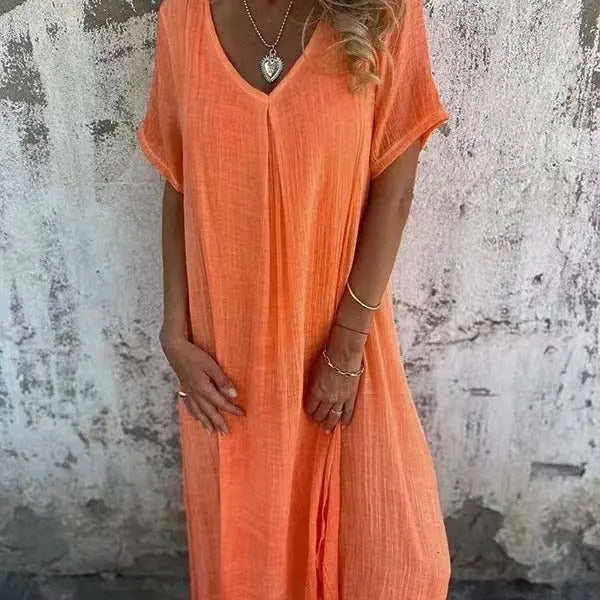 Rinalvo™ | Loose V-neck Dress Rinalvo™