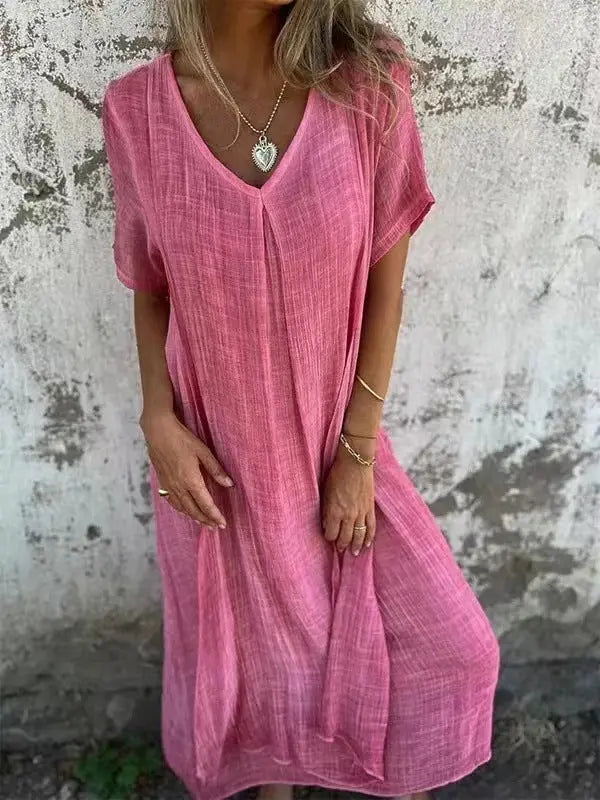 Rinalvo™ | Loose V-neck Dress Rinalvo™