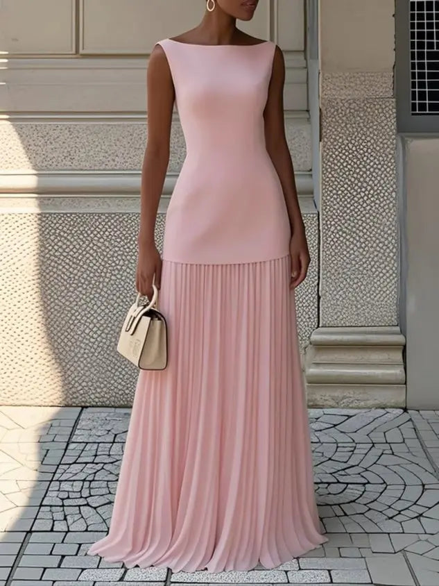 Rinalvo™ | Sleeveless Pleated Maxi Dress Rinalvo™