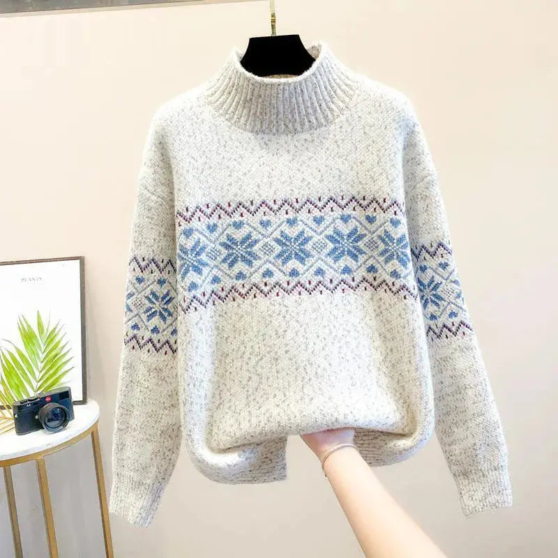 Rinalvo™ | Snowflake Knit Sweater Rinalvo™