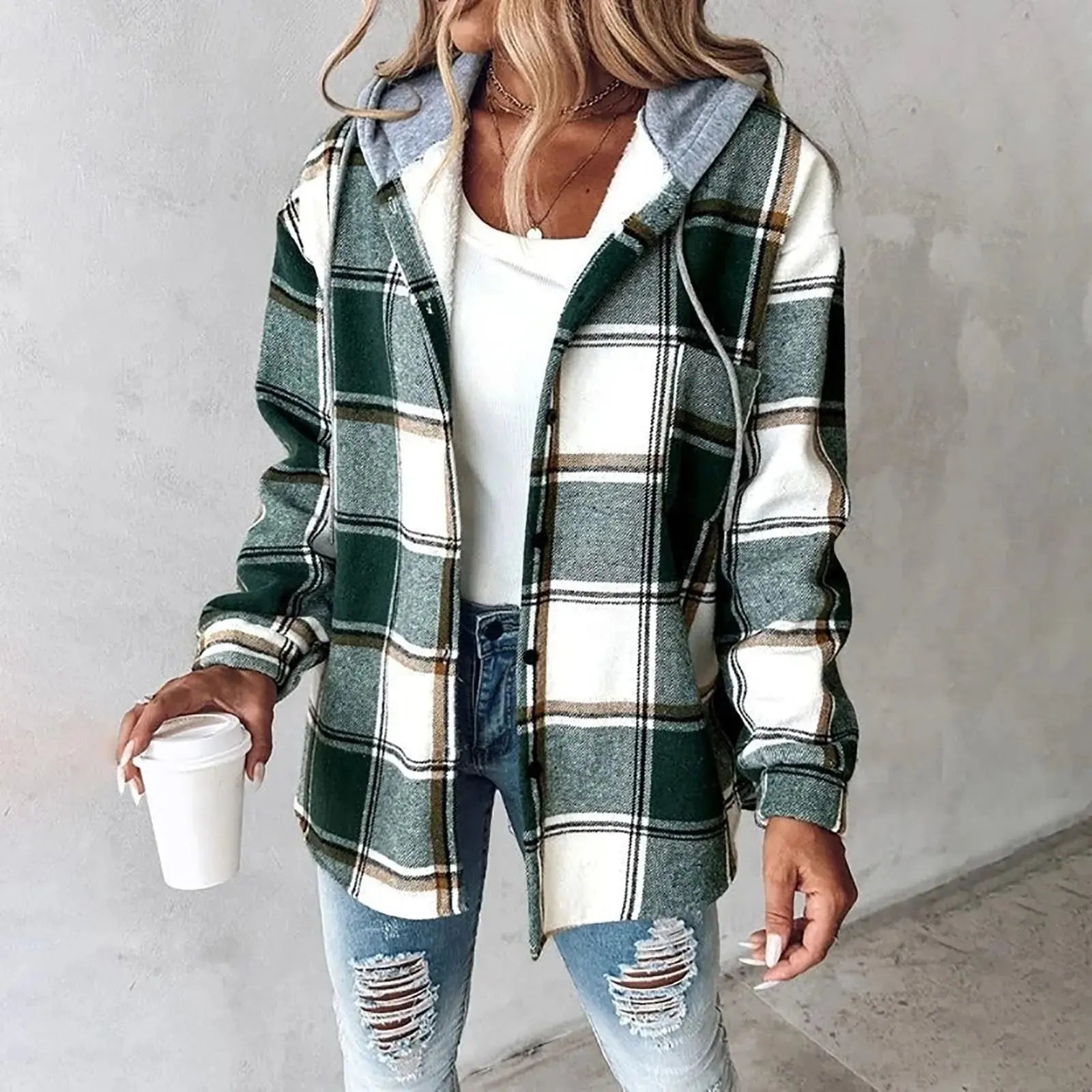 Rinalvo™ | Checkered Lined Cardigan Women Rinalvo™