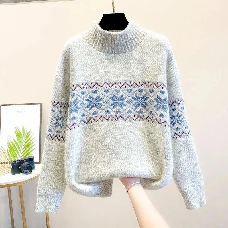 Rinalvo™ | Snowflake Knit Sweater Rinalvo™