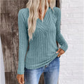Rinalvo™ Elegant Sunken Stripe Sweater