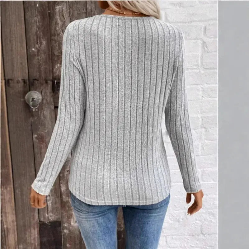 Rinalvo™ | Elegant Sunken Stripe Sweater Rinalvo™