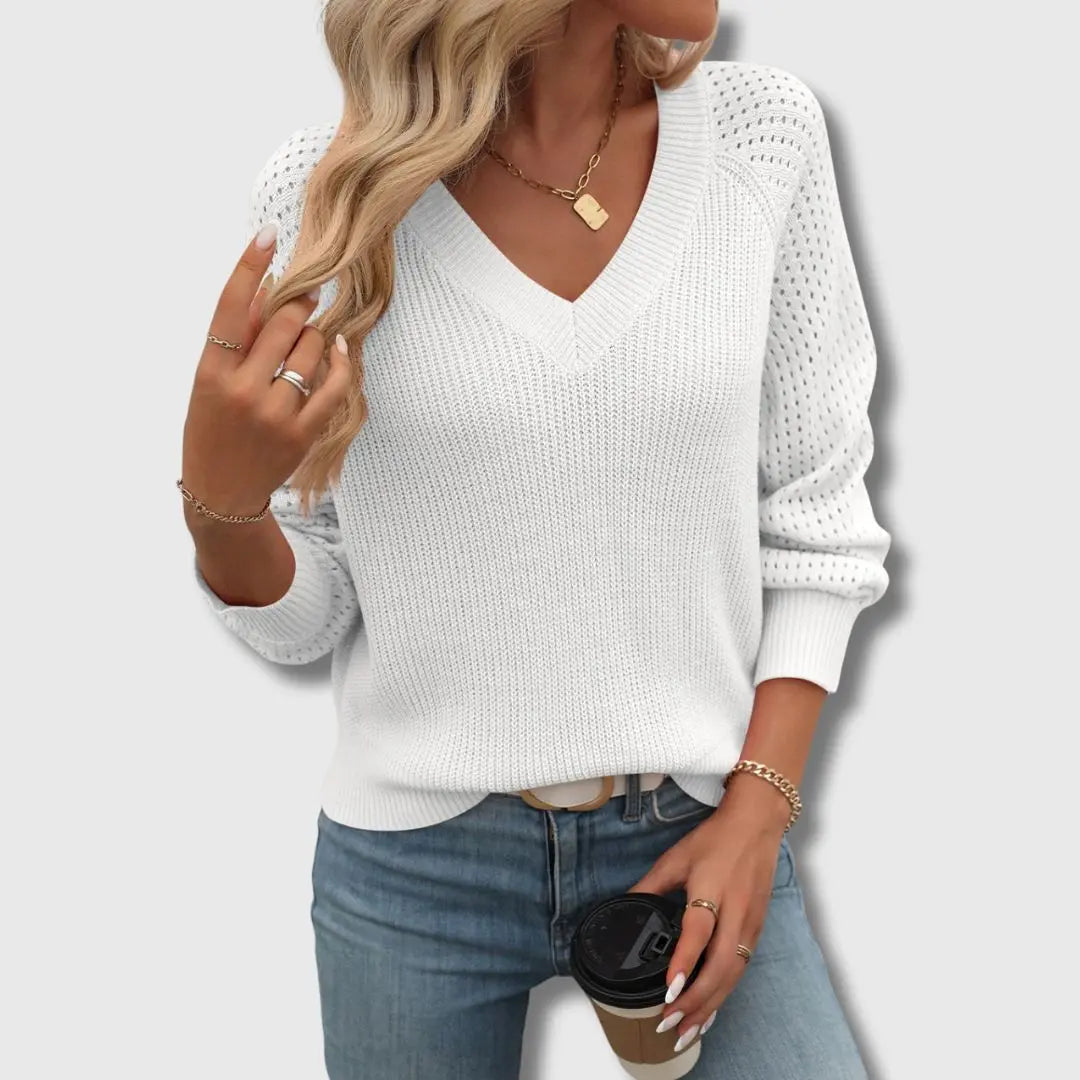 Rinalvo™ | Elegant V-Neck Sweater Rinalvo™