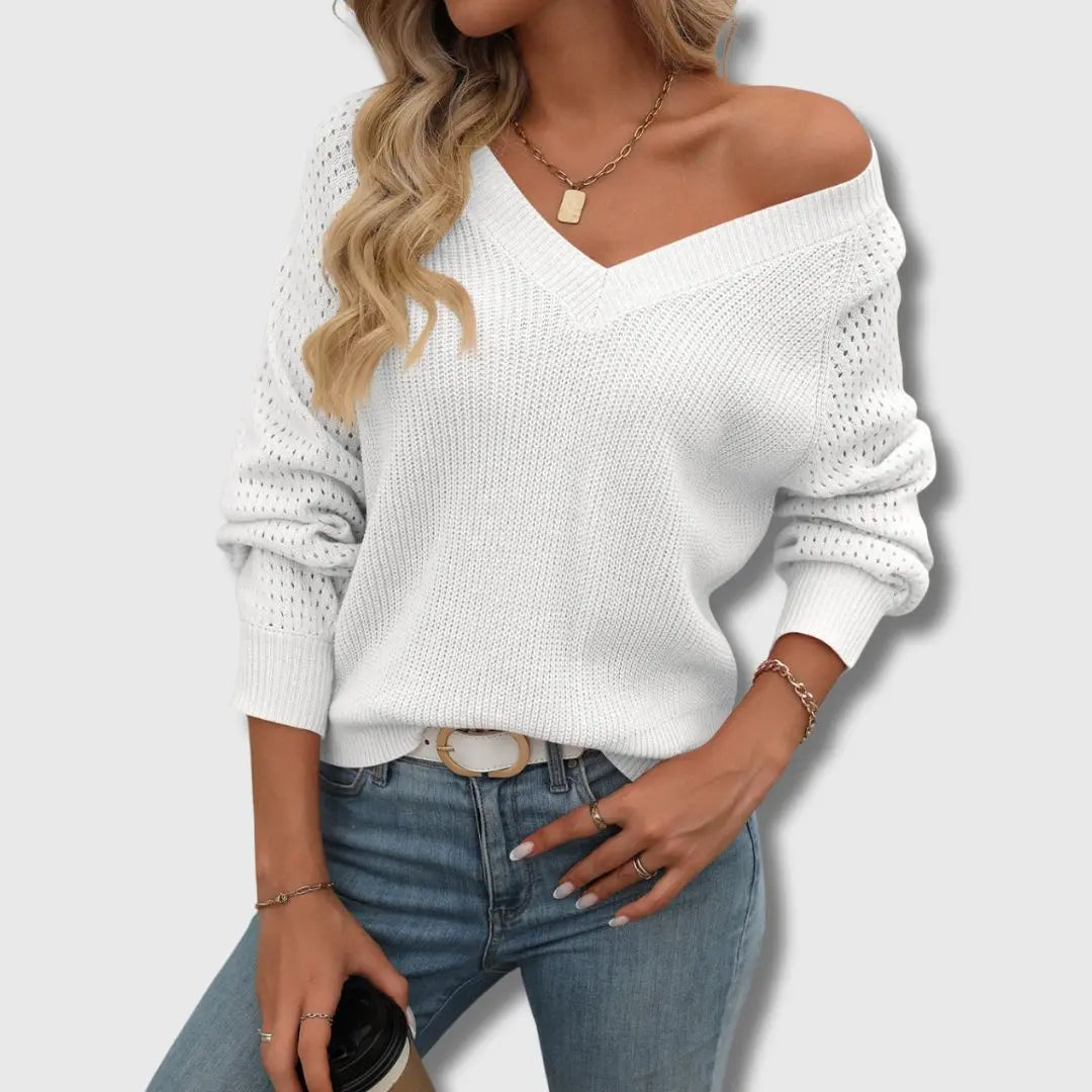Rinalvo™ | Elegant V-Neck Sweater Rinalvo™