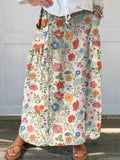 Fabi™ Floral-Print Pocket Skirt with Elastic Waistband Rinalvo™
